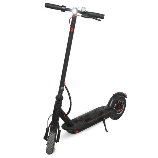 Electric Scooter 350W Brushless Motor, Max Speed 30 Km Range Foldable with Solid Tires & Safety Ligh