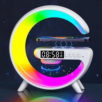 G Shaped Digital Led Wireless Charger Speaker